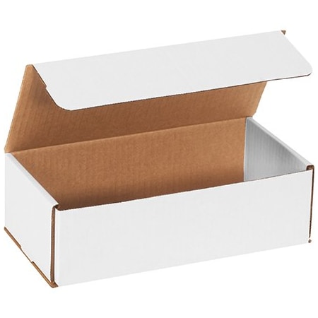 Bsc Preferred 10 x 5 x 3'' White Corrugated Mailers, 50PK BUY00017134